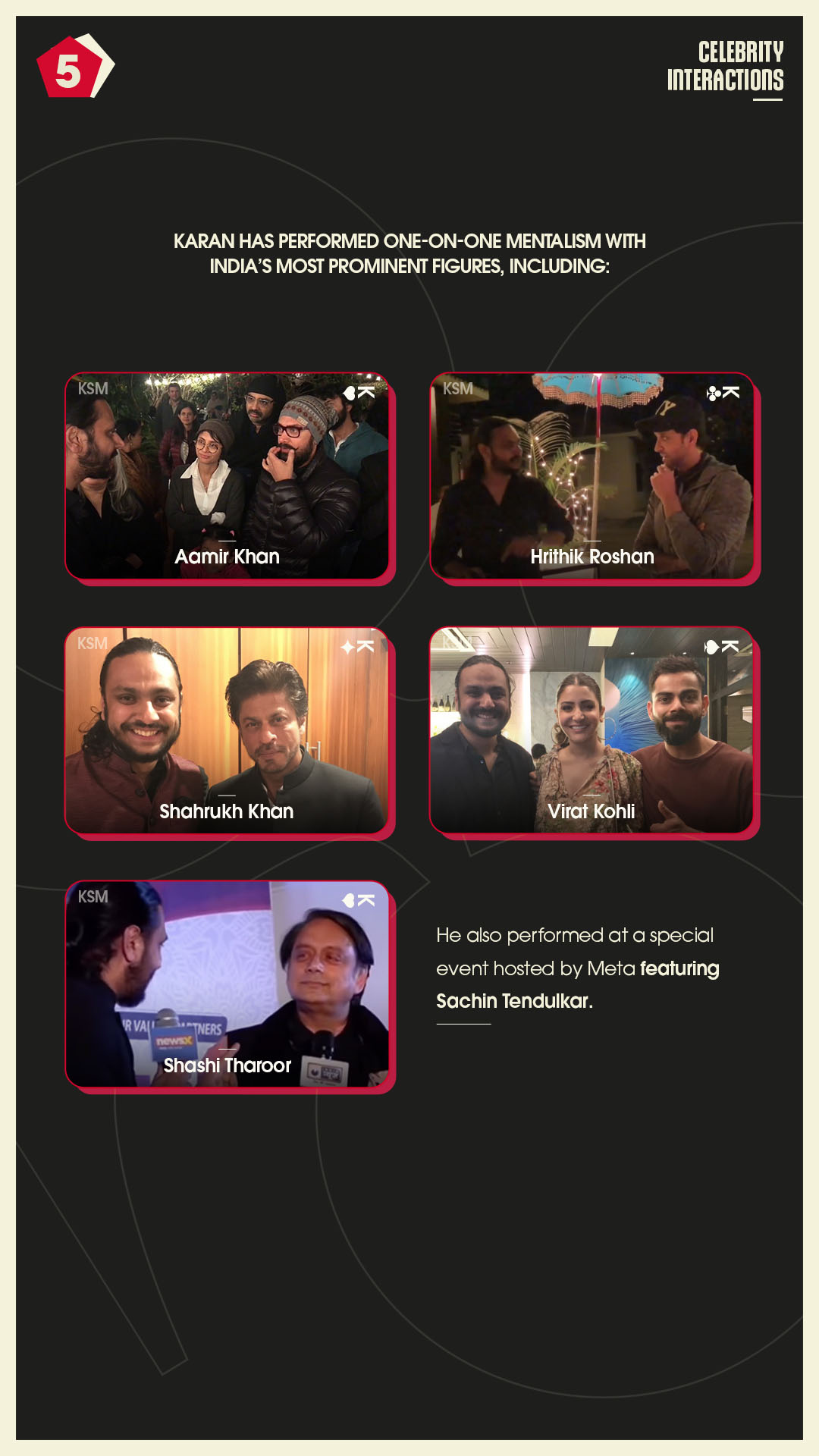 Karan Singh Magic performing for Shah Rukh Khan